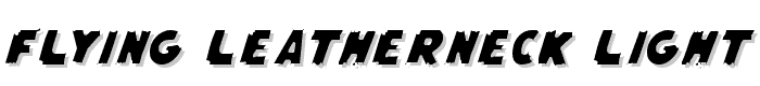 Flying Leatherneck Light font